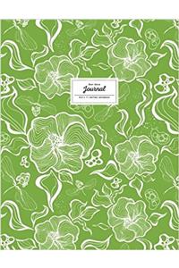 Dot Grid Journal, Floral, Greenery (Flower Journal)