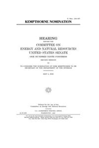 Kempthorne nomination