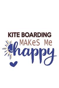 Kite Boarding Makes Me Happy Kite Boarding Lovers Kite Boarding OBSESSION Notebook A beautiful