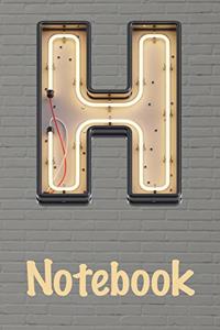 H Monogram Notebook