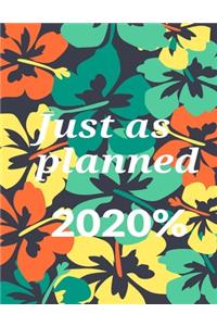 Just as planned 2020%