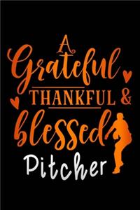 grateful thankful & blessed pitcher