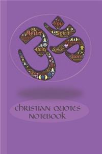 Christian Quotes Notebook