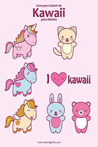 Livro para Colorir de Kawaii para Adultos