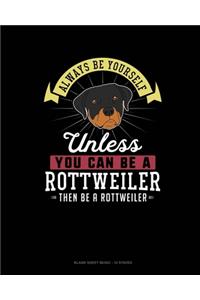 Always Be Yourself Unless You Can Be A Rottweiler Then Be A Rottweiler