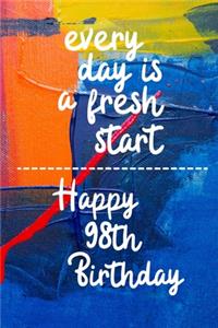 Every day is a fresh start Happy 98th Birthday