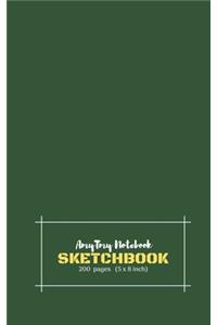 AmyTmy Notebook - Sketchbook - 200 pages - 5 x 8 inch - Matte Cover