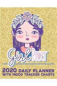 Girl Power, 2020 Daily Planner with Mood Tracker Charts