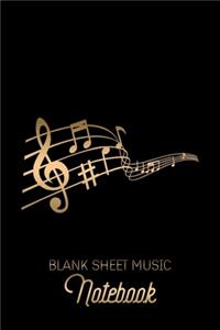 Blank Sheet Music Notebook