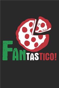 Fantastico!: Notebook A5 Size, 6x9 inches, 120 dotted dot grid Pages, Pizza Baker Chef Italian Food Italy