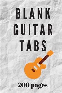 Blank Guitar Tabs