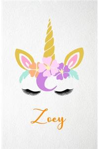 Zoey A5 Lined Notebook 110 Pages