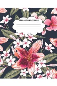 Hibiscus Composition Notebook