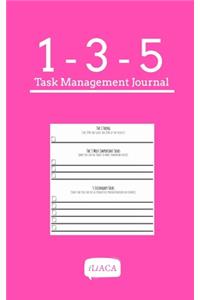 135 Task Management Journal - Pink Cover