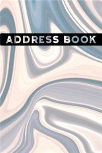 Marble Pattern Address Book: Alphabetical. Addresses, Numbers, Emails, Birthdays. Over 400 Slots for Important Contacts. 110 Pages, 6x9 Inches (15.24 X 22.86 CM)