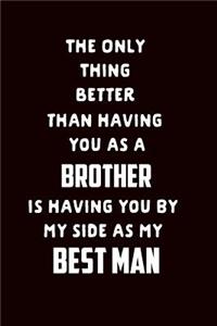 The Only Thing Better Than Having You as a Brother Is Having You as My Best Man