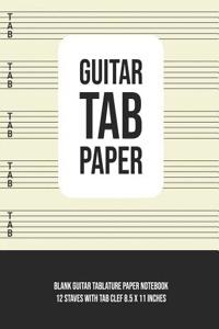 Guitar Tab Paper