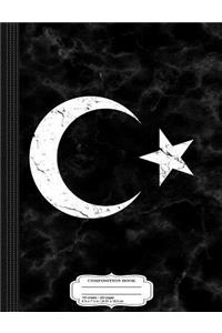 Vintage Flag of Turkey Composition Notebook
