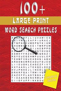 100+ Large Print Word Search Puzzles