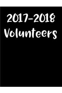 2017-2018 Volunteers: Volunteer Activity Log Book