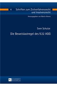 Die Beweislastregel Des § 22 Agg