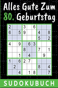 80 Geburtstag Geschenk Alles Gute zum 80. Geburtstag - Sudoku