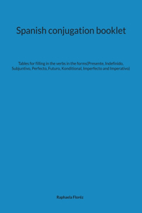 Spanish conjugation booklet