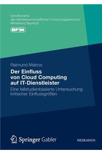 Der Einfluss von Cloud Computing auf IT-Dienstleister
