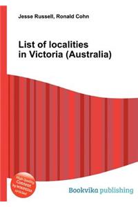 List of Localities in Victoria (Australia)
