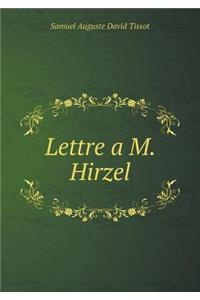Lettre a M. Hirzel