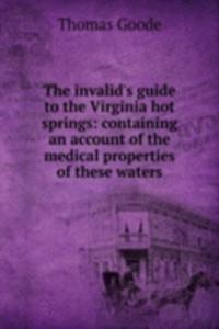 invalid's guide to the Virginia hot springs