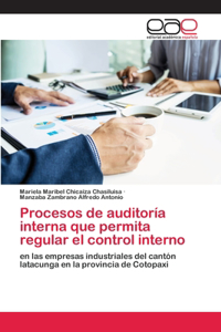 Procesos de auditoría interna que permita regular el control interno
