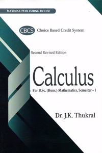 CALCULUS FOR B.Sc. (Hons.) MATHEMATICS, SEMESTER-1