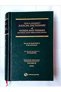 Judicial Dictionary of Words And Phrases--Doctrines, Latin Terms & Legal Maxims