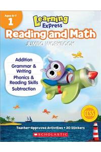 Learning Express Reading and Math Jumbo Workbook Grade 1