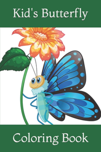 Kid's Butterfly Coloring Book