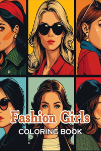 Fashion Girls Coloring Book