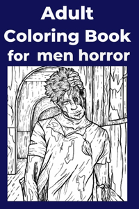 Adult Coloring Book for men horror