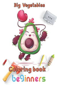 Big Vegetables Coloring book beginners