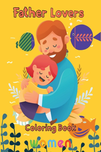 Father Lovers Coloring Book women