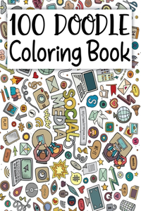 100 Doodle Coloring Book