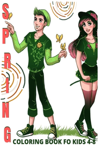 spring coloring book for kids 4-8