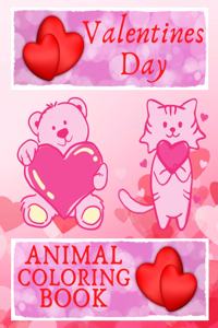 Valentines Day Animal Coloring Book