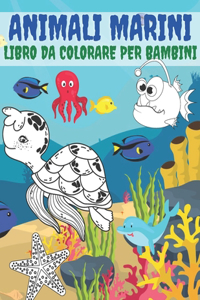 Animali Marini Libro Da Colorare Per Bambini