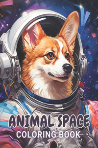 Animal Space Coloring Book