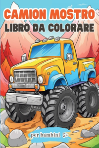 Camion Mostro Libro da colorare per bambini 5+