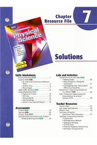 Holt Science Spectrum Physical Science Chapter 7 Resource File: Solutions
