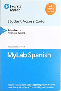 Mylab Spanish with Pearson Etext for Aula Abierta -- Access Card (Multi-Semester)