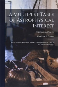 A Multiplet Table of Astrophysical Interest