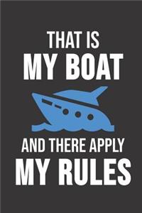 That Is My Boat And There Apply My Rules